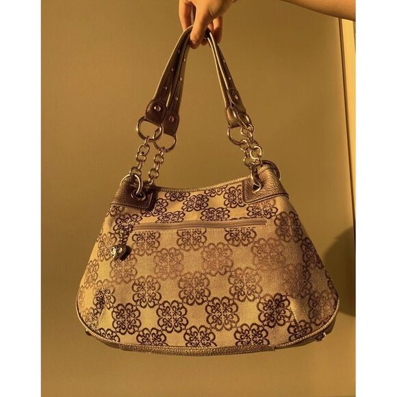 Kathy Van Zeeland Handbags - Kathy Van Zeeland Studded Chain Strap Shoulder Purse Y2k Great Condition